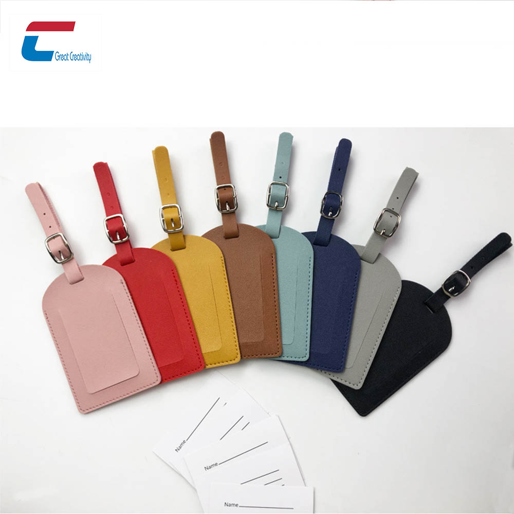 wholesale leather luggage tags